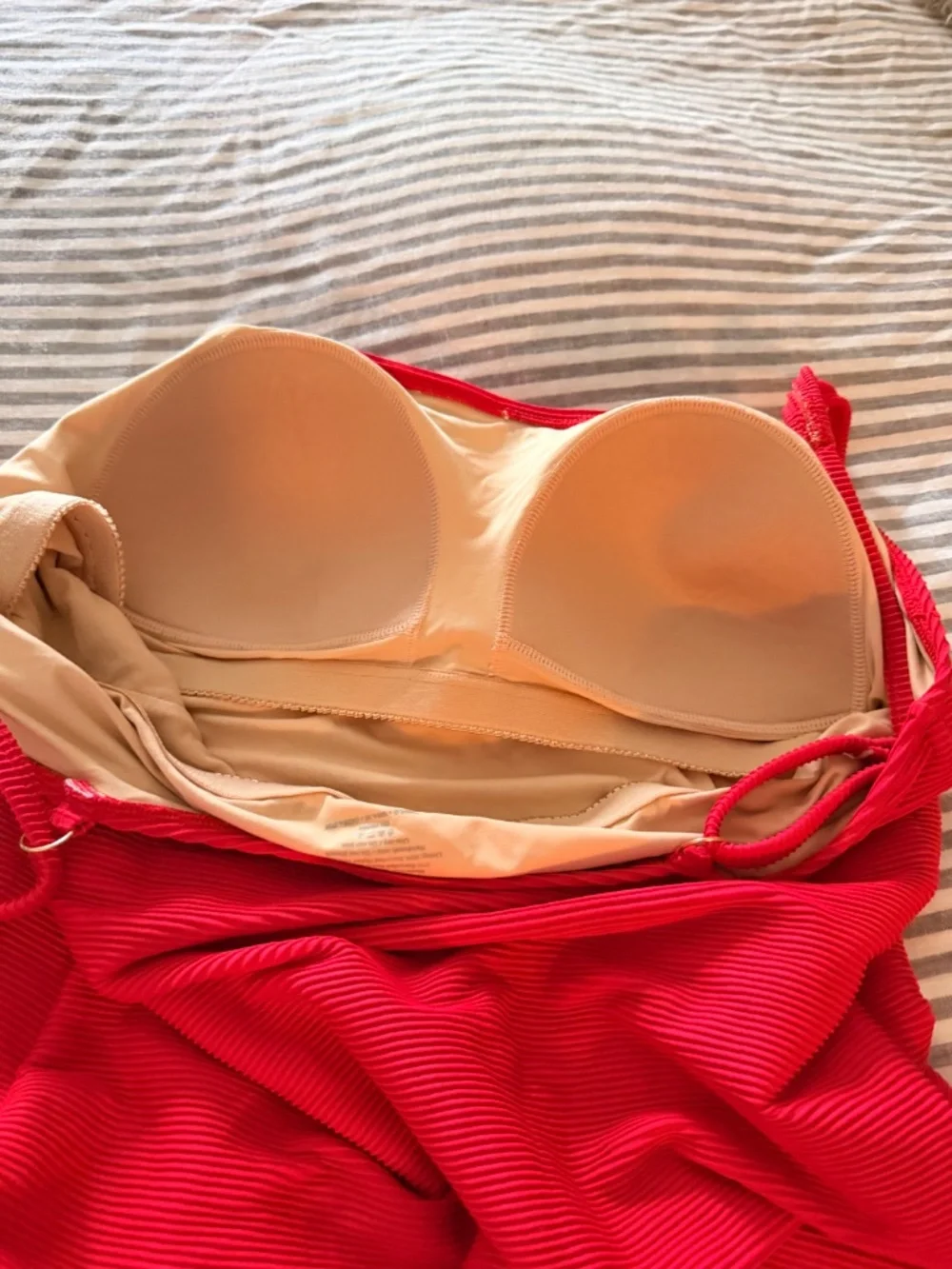 Like New Summersalt 'The Seaway' Square Neck Red One Piece US-12 - Picture 4 of 5